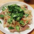 37eeee's cooksnap of when they made パクチーどっさり☆ラムのネギ塩炒め.