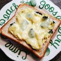 もふもふクロさん's cooksnap of when they made キャベツde海苔☆チーズトースト.