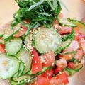 S＊mama♡'s cooksnap of when they made トマトとキュウリの青じそサラダ♪.