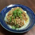 四児のハハ's cooksnap of when they made 豆腐に納豆チーズのせただけ！.