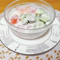 urara☆☆'s cooksnap of when they made トマトとキュウリのヨーグルト和え.