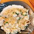 mirising's cooksnap of when they made 豚肉とくずし豆腐のあんかけ丼.