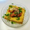 azbjbn's cooksnap of when they made 簡単！厚揚げのキムチのせ.