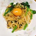 hime1031's cooksnap of when they made 冷凍うどんで♪バターと塩昆布の釜玉うどん.