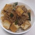 きらり流れ星's cooksnap of when they made 肉100gで4人分⁉︎厚揚げ入♪節約牛丼.