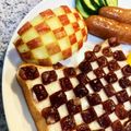 yu🐓's cooksnap of when they made 弁当キャラ弁▷りんご皮むき飾り切り.