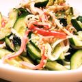 クリーピングタイム☆'s cooksnap of when they made ～胡瓜・カニカマ・海苔の和え物～.