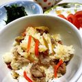 ♡ちかりんです♡'s cooksnap of when they made お弁当に★豚ごぼうのおにぎり.