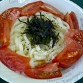 しおとも's cooksnap of when they made トマト冷やしうどん.