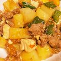 JiYuu☆4580's cooksnap of when they made ご飯のお供☆新じゃがと豆腐のひき肉炒め.