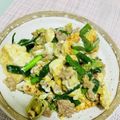 みぎわ's cooksnap of when they made ニラ豆腐チャンプルー.
