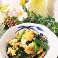 ゆるмαмα's cooksnap of when they made ほうれん草と卵の炒めもの♡.