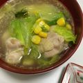 ティガちゃん's cooksnap of when they made 新玉ねぎとレタスの旨塩バタースープ.