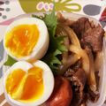 ドドレミ♪'s cooksnap of when they made ＊お弁当にぴったり！簡単新たま牛丼＊.