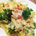 mufuron's cooksnap of when they made ブロッコリーとカニカマの卵炒め☆中華風.