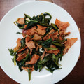 G_Yossan's cooksnap of when they made ほうれん草とベーコンの醤油炒め.