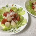 puniＫ's cooksnap of when they made ベビーホタテのトマト亜麻仁油ドレッシング.