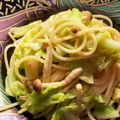 amiromika's cooksnap of when they made 簡単◎キャベツとたらこバター醤油パスタ.