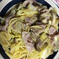 クックMVXCM0☆'s cooksnap of when they made キャベツと豚肉の味噌パスタ.