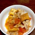 chokenneyo's cooksnap of when they made 揚げ豆腐と豚肉のトマト煮.