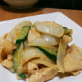 ばく★ちく's cooksnap of when they made 鶏ささみとピーマンと玉ねぎのマヨ醤油炒め.
