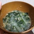 もぐたん☆☆'s cooksnap of when they made レンジで簡単☆わかめスープ。.