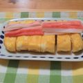 ももいろさくら's cooksnap of when they made カニカマ卵焼き～カニカマのせ.