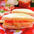 ✽チョコⅠＨ✽'s cooksnap of when they made トマトとばななのサンドイッチ♡.