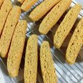 ＊＊ラテ＊＊'s cooksnap of when they made 簡単美味しい！きな粉と白ごまビスコッティ.