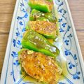 SHIRO's cooksnap of when they made 鶏ひき肉で和風ピーマンの肉詰め.