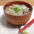 Yukiまむ's cooksnap of when they made ◆たっぷり牛蒡と豚バラ肉のお味噌汁◆.