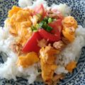 KannoPopo's cooksnap of when they made シーチキンのトマたま炒め.