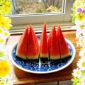 ☆なあなクック☆'s cooksnap of when they made 端まで甘～く食べやすい！スイカの切り方☆.