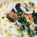 yknobi's cooksnap of when they made 基本のかけうどん(ふわふわ卵のコツあり).