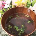 ゆるмαмα's cooksnap of when they made 梅のお吸い物*.(๓´ ˘ `๓).*.