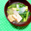 ふたごゆき's cooksnap of when they made 小松菜と厚揚げのお味噌汁.