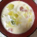 あーりょうママ's cooksnap of when they made ただ煮込むだけ！『白菜のミルクスープ』.