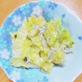 マーたん's cooksnap of when they made 無限しらすキャベツ.
