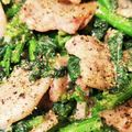 よしよし♡'s cooksnap of when they made 菜の花と豚肉のマヨネーズ炒め.