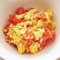 ダリア☆'s cooksnap of when they made フライパンで簡単☆トマトと卵の炒めもの♪.