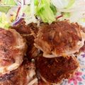 тakuмasa✩。's cooksnap of when they made 【話題入り】挽き肉ともやしの焼きつくね.