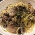 ベティ３'s cooksnap of when they made まいたけと海老のペペロンチーノ.