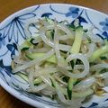 mt45's cooksnap of when they made レンジで！もやしナムル☆キュウリ編.