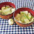 みかかめ's cooksnap of when they made すぐできる☆エリンギとお豆腐のお吸い物.