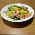 クックchitann's cooksnap of when they made スナップエンドウとウインナーの卵炒め.