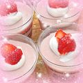 ももたん＊・ω・＊'s cooksnap of when they made ★苺のミルクプリン★.