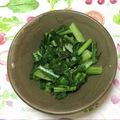 おはなすき's cooksnap of when they made 【減塩】かぶの葉で☆ガーリックバター炒め.