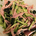 はらぺこあおむしマム's cooksnap of when they made ハムときゅうりとわかめの中華風酢の物.