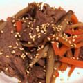 yuki0408aoiyama's cooksnap of when they made 簡単♪牛肉とごぼうの甘辛生姜炒め.