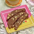 ❀あおい❀'s cooksnap of when they made チョコナッツ ビスコッティ.